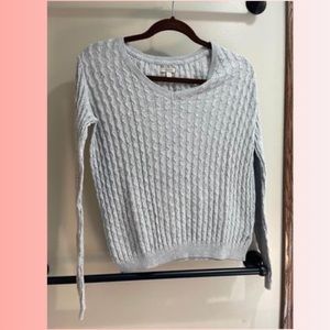 Sonoma Cable Knit Grey Sweater - Small